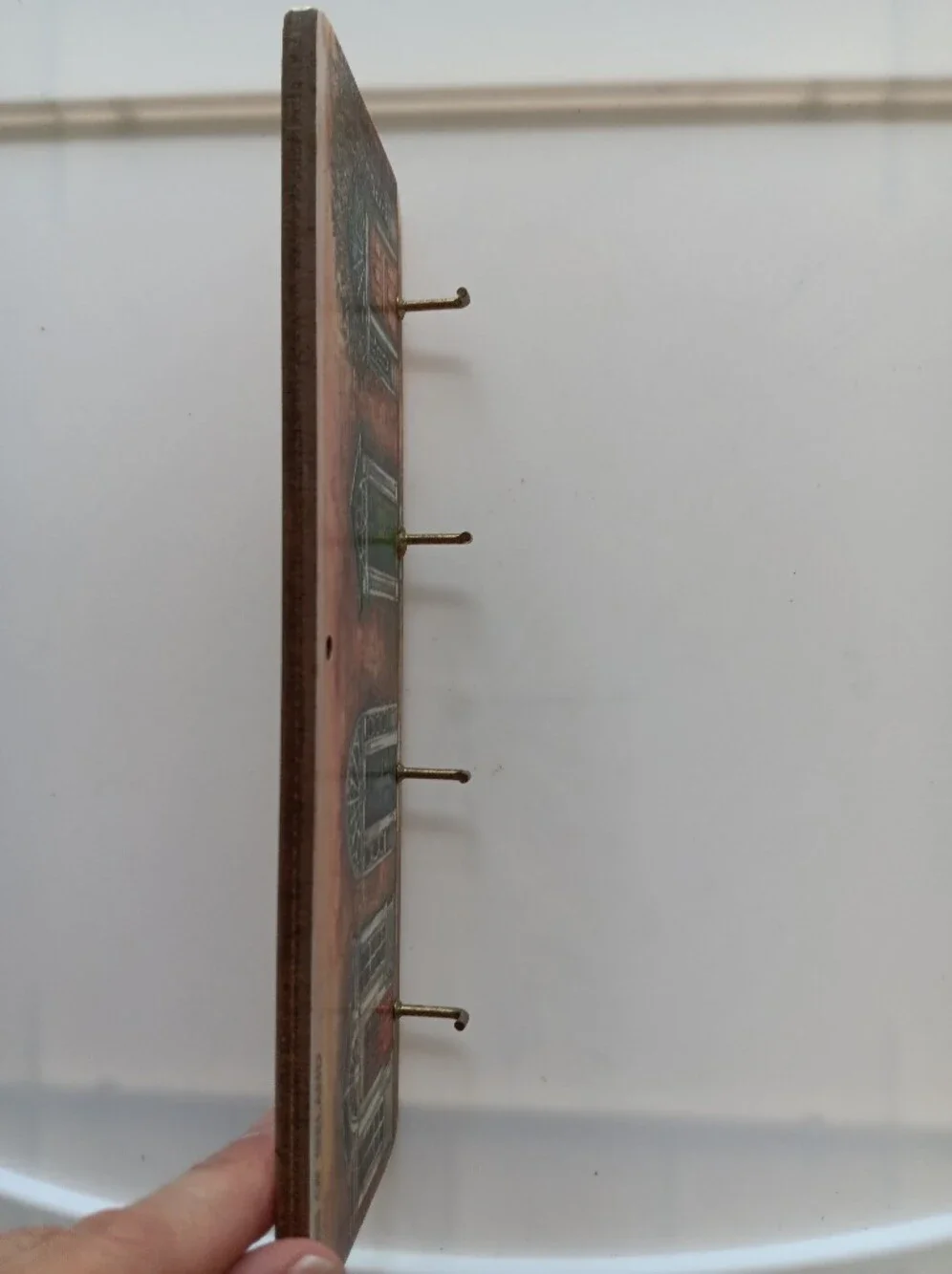 Doors of Ireland Wood Key Rack Decor Wall Mount Metal Hooks Lucan Designers